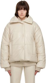 Nanushka | Off-White Hide Vegan Leather Jacket商品图片,8折, 独家减免邮费