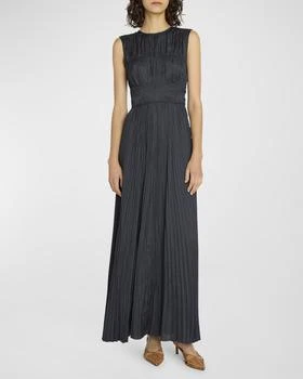Ulla Johnson | Delia Sleeveless Pleated Satin Gown,商家Neiman Marcus,价格¥4956