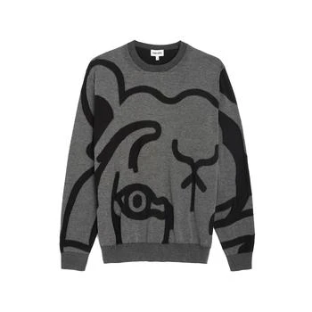 Kenzo | Kenzo Abstract Tiger-Print Sweatshirt 7折×额外8折, 额外八折
