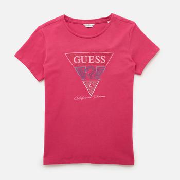 推荐Guess Girls Logo T-Shirt - Purple Dragonfruit商品