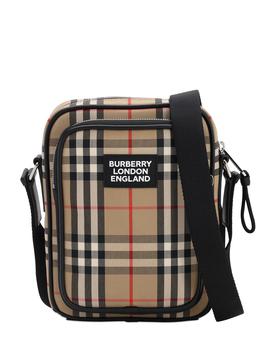 巴宝莉男包真假, Burberry | Logo Canvas Check Freddie Messenger Bag商品图片 