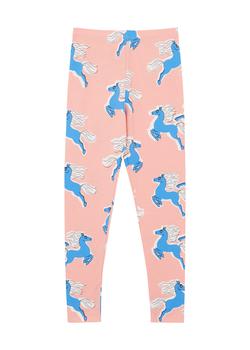 推荐KIDS Pink horse-print stretch-cotton leggings商品