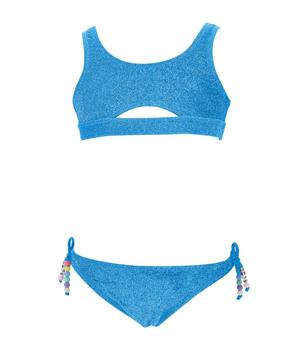商品MONNALISA | Lurex Beaded Bikini (14-16 Years),商家Harrods,价格¥570图片