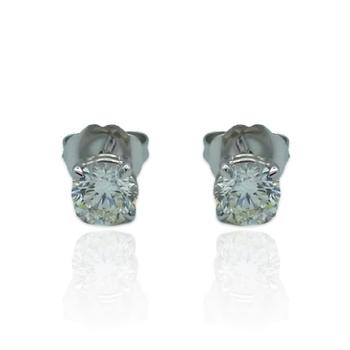 商品Tresorra | 14K White Gold Diamond Stud Earrings,商家Jomashop,价格¥16035图片