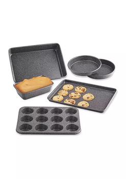推荐6-Piece Heavy Gauge Nonstick Bakeware Set, Cake/Cookie/Muffin/Loaf/Roast 6,Black商品