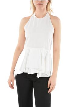 推荐Jil Sander Women's  White Cotton Tank Top商品