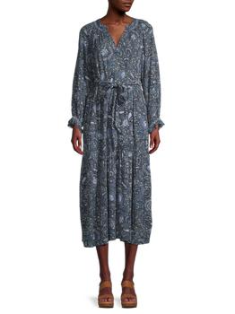 Democracy, Democracy | Crochet-Trim Paisley Print Dress商品图片 4.5折