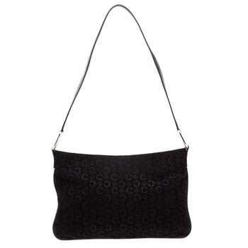 celine腋下包价格, [二手商品] Celine | Celine Black C Logo Embossed Suede and Leather Shoulder Bag商品图片 7.4折, 满1件减$100, 满减