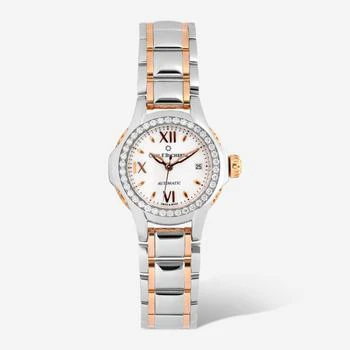 推荐Carl F. Bucherer Pathos Queen Stainless Steel And 18K Rose Gold CFB 1969 Women's Automatic Watch 00.10551.07.25.31商品