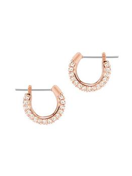 商品Swarovski | Stone Swarovski Crystal Rose Goldplated Hoop Earrings,商家Saks Fifth Avenue,价格¥500图片