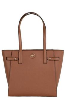 Michael Kors | Michael Kors Carmen Large Luggage Leather North South Tote Handbag Purse Bag商品图片,5折