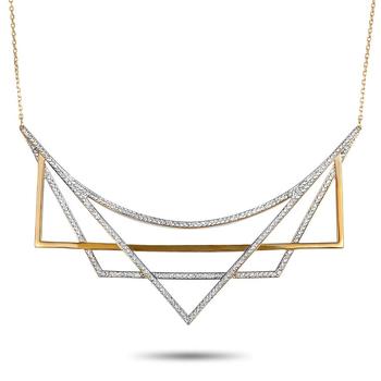 商品Swarovski | Geometry White and Rose Gold Plated Crystal Necklace,商家Jomashop,价格¥465图片