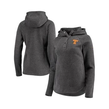 Columbia | Women's Charcoal Texas Longhorns Darling Days Raglan Fleece Pullover Hoodie 7.5折