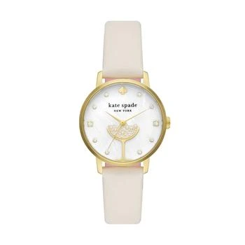 Kate Spade | 34 mm Metro Three Hand Leather Watch - KSW1779 