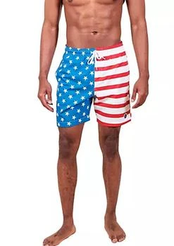 Brooklyn Cloth | Split Flag 7" Swim Shorts,商家Belk,价格¥187