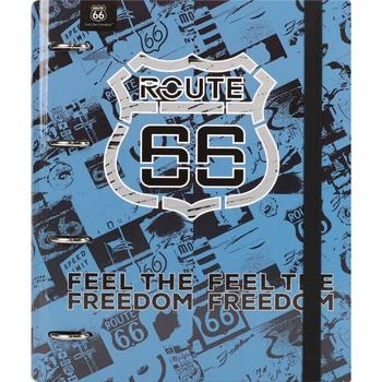 Busquets | Route 66 ringbinder folder in blue and black,商家BAMBINIFASHION,价格¥108
