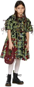 推荐Kids Multicolor Flocked Gathered Dress商品