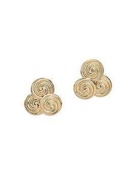 商品D'ESTRËE | Sonia Gold-Plated Whirlpool Earrings,商家Saks Fifth Avenue,价格¥1946图片