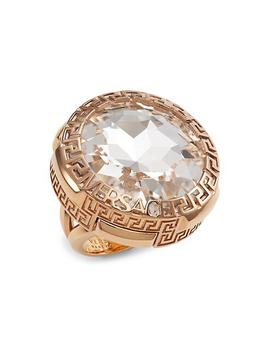商品Versace | Goldtone & Crystal Ring,商家Saks Fifth Avenue,价格¥4075图片
