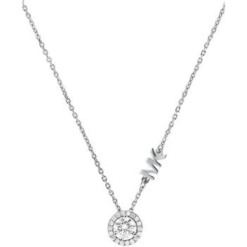 Michael Kors | Sterling Silver Cubic Zirconia Pendant Necklace 