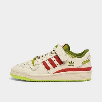 推荐Big Kids' adidas Originals x The Grinch Forum Low Casual Shoes商品