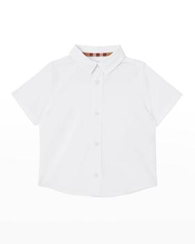 推荐Boy's Owen Logo-Print Shirt, Size 6M-2商品