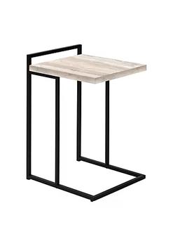 商品Contemporary Home Living | 26.5" Taupe Brown and Black Rectangular C Shaped Accent Table,商家Belk,价格¥633图片