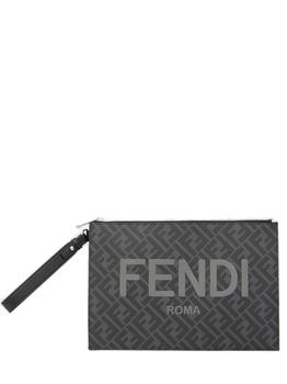 product Fendi Logo Printed Flat Pouch - Only One Size image