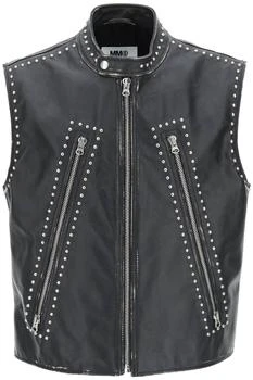 推荐Mm6 maison margiela studded leather vest商品