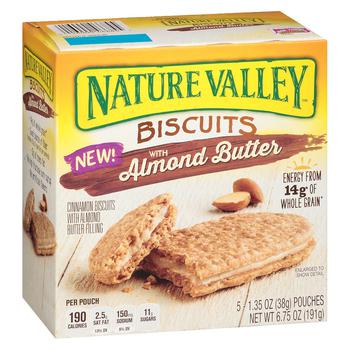 商品Nature Valley | Biscuits Cinnamon & Almond Butter,商家Walgreens,价格¥33图片