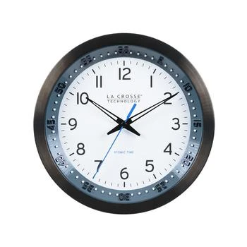 La Crosse Technology | 404-54667-Int 10" Atomic Chapter Ring Analog Clock,商家Macy's,价格¥285