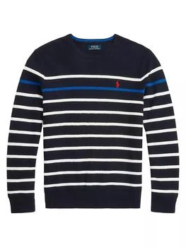 推荐Striped Cotton Crewneck Sweater商品