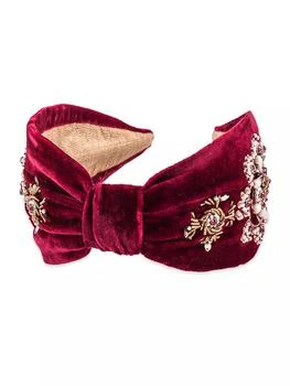 推荐Crystal-Embellished Velvet Headband商品