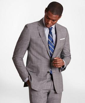 商品Brooks Brothers | BrooksGate™ Regent-Fit Windowpane Wool Suit Jacket,商家Brooks Brothers,价格¥1472图片