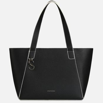 Love Stitch链条包, Strathberry | Strathberry Women's S Cabas - Grain Leather Shoulder Bag - Black - Vanilla Edge/Stitch商品图片 5折