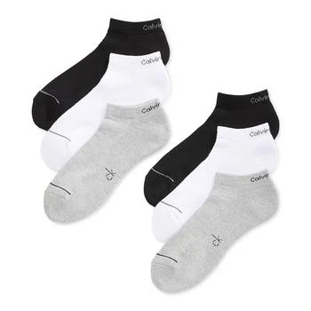 Calvin Klein | Six-Pack Athletic Stripe Ankle Socks,商家Macy's,价格¥226