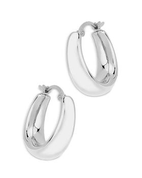 商品Huggie Hoop Earrings in 14K White Gold - 100% Exclusive图片