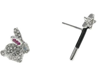 推荐Starring Bunny Asymmetrical Studs Earrings商品