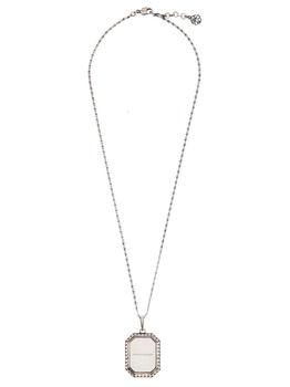 推荐Alexander McQueen Mirror-Pendant Chain Necklace商品