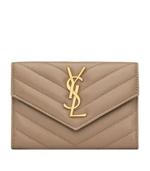 Yves Saint Laurent | Small Leather Cassandre Envelope Wallet 
