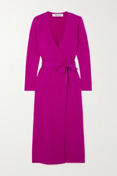 Diane von Furstenberg | Astrid 羊毛羊绒混纺中长裹身连衣裙商品图片,