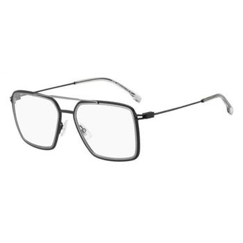 商品Mens Black Square Eyeglass Frames BOSS123202840055图片