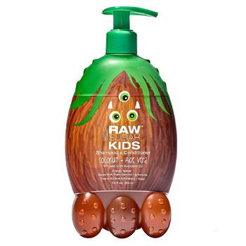 Raw Sugar | Kids 2-in-1 Shampoo & Conditioner Coconut + Aloe Vera商品图片,满$30享8.5折, 满折