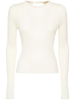 AGNONA | Cotton & Silk Knit Top商品图片,5折