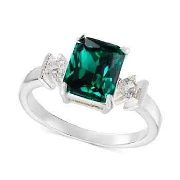 Charter Club | Silver-Tone Cubic Zirconia & Emerald-Cut Color Crystal Ring, Created for Macy's,商家Macy's,价格¥254