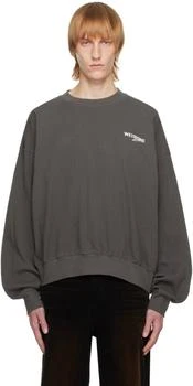 We11done | Gray Printed Sweatshirt 