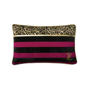 商品Velvet Safari Stripe Decorative Pillow, 16" x 26'图片