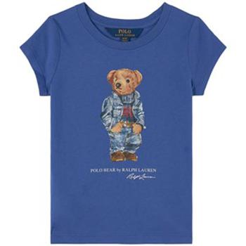 推荐Polo Ralph Lauren Kids Blue Polo Bear Short Sleeve T-shirt, Size 3/3T商品