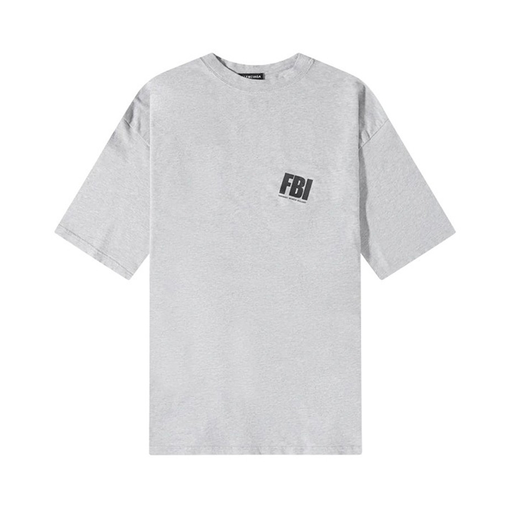 巴黎世家t恤怎么选, Balenciaga | BALENCIAGA 男士灰色棉质短袖T恤 681314-TLVG9-1380商品图片 独家减免邮费