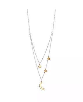 Unwritten | Two-Tone Plated Silver Moon and Star Layer Pendant Necklace,商家Macy's,价格¥143